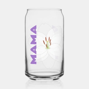 Vaso Con Forma De Lata Lily Flower - Regalo personalizado de Mama Drinkwa