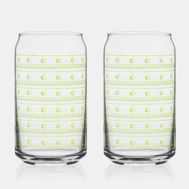 Vaso Con Forma De Lata Lime Green Soda Glass (Anverso)