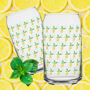 Vaso Con Forma De Lata Limonada Amarilla de Limón