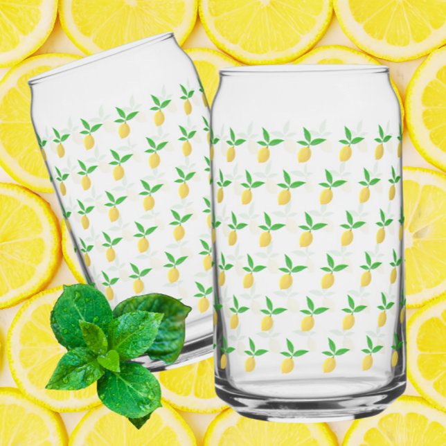 Vaso Con Forma De Lata Limonada Amarilla de Limón  (Ready for summer fun and entertaining!)
