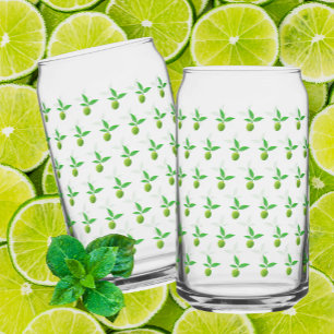Vaso Con Forma De Lata Limonada de limas verdes Gin y Tónico