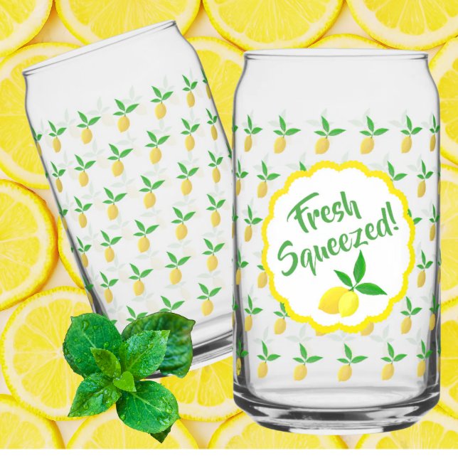 Vaso Con Forma De Lata Limonada de limón amarillo (Ready for summertime outdoor entertaining!)