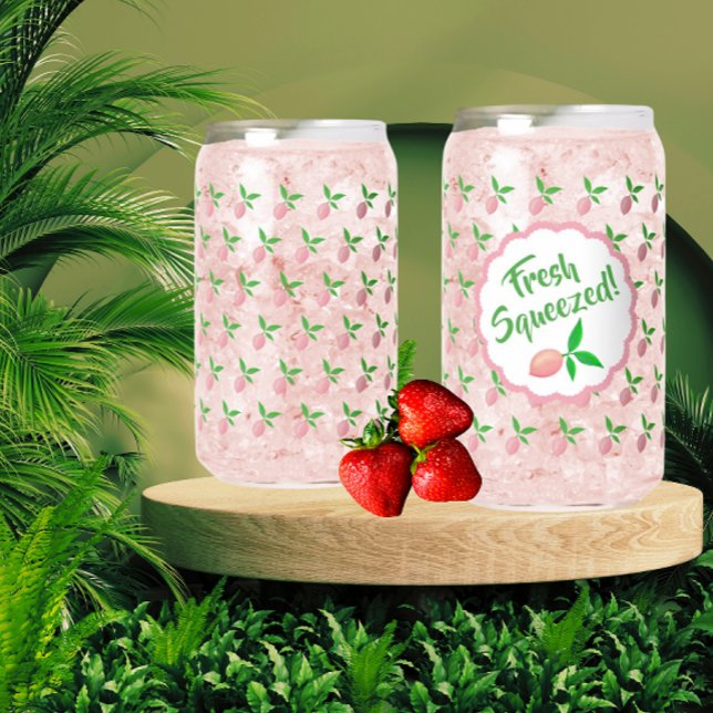 Vaso Con Forma De Lata Limonada de limón rosa  (Pink lemonade is so refreshing!)