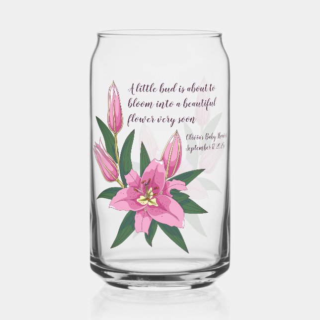 Vaso Con Forma De Lata Lirio con aroma rosa claro (Anverso)