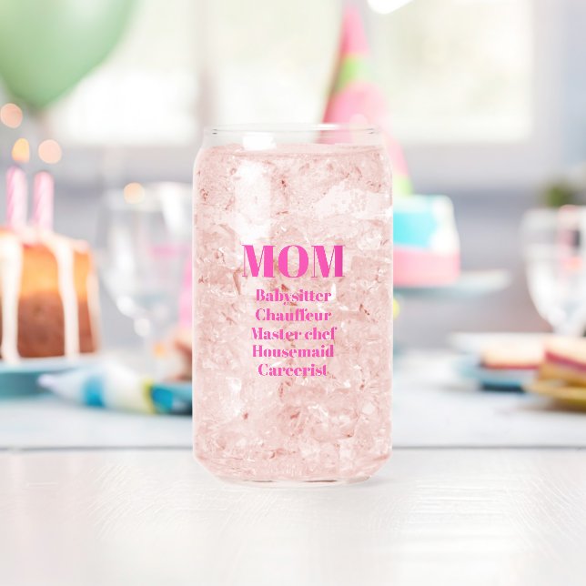 Vaso Con Forma De Lata Lista rosa de las responsabilidades de la madre (Insitu (Cumpleaños))