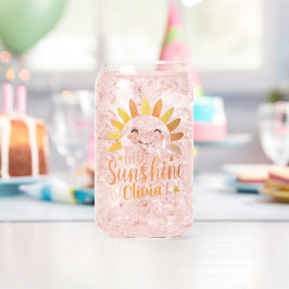 Vaso Con Forma De Lata Little Sunshine" Juego de Drinkware Personalizado