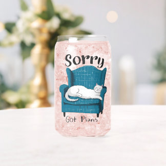 Vaso Con Forma De Lata Lo siento, tengo planes Regalo divertido para aman