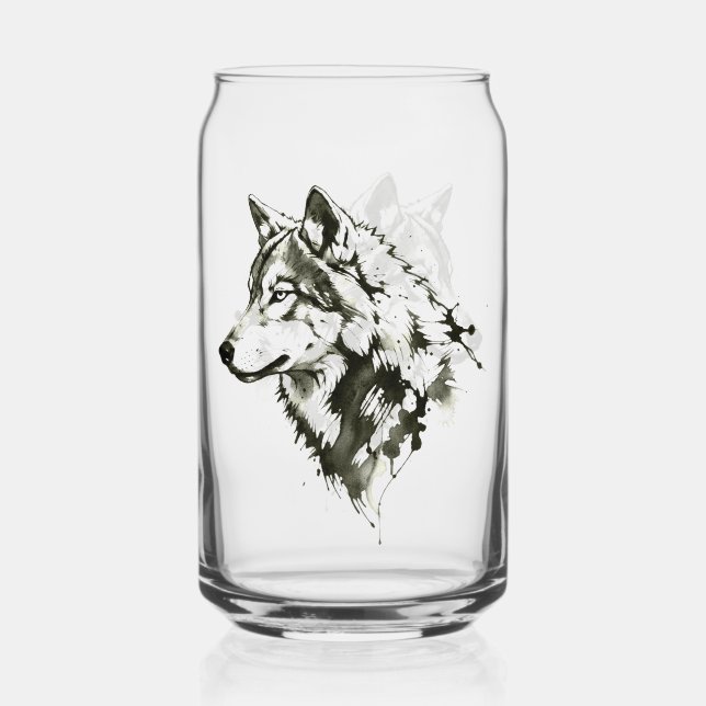 Vaso Con Forma De Lata Lobo (Anverso)