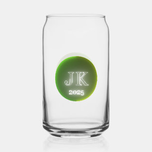 Vaso Con Forma De Lata Logo amarillo verde de lata impresa JK 2025