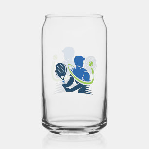 Vaso Con Forma De Lata Logo del Club de Tenis - Acción dinámica, estilo d