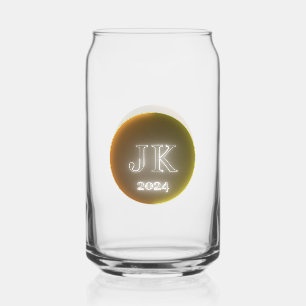 Vaso Con Forma De Lata Logotipo amarillo Naranja de latón impreso JK 2024