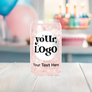 Vaso Con Forma De Lata Logotipo minimalista y negocio del texto