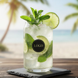 Vaso Con Forma De Lata Logotipo y texto personalizados