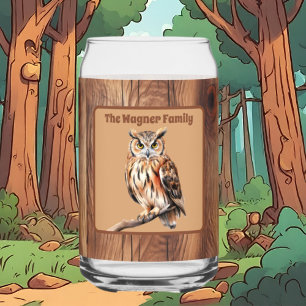 Vaso Con Forma De Lata Los amantes de las lechuzas del país lindo añaden 