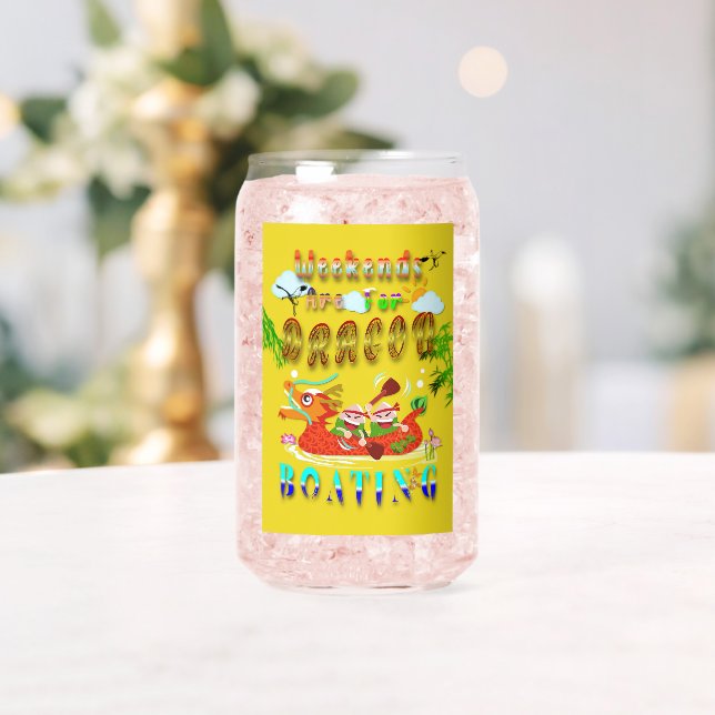 Vaso Con Forma De Lata Los Fines De Semana Son Para Bote Dragón (Insitu (Boda))