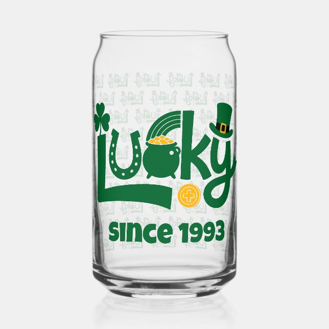Vaso Con Forma De Lata Lucky since Year (Anverso)