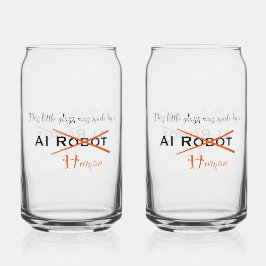 Vaso Con Forma De Lata Made Human Glass