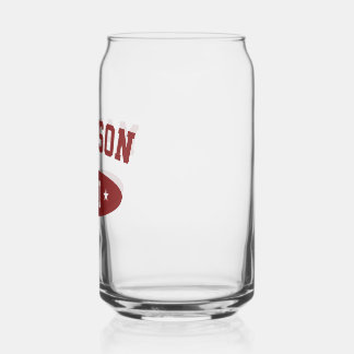 Vaso Con Forma De Lata Madison Wisconsin Retro Bold Typography Glassware