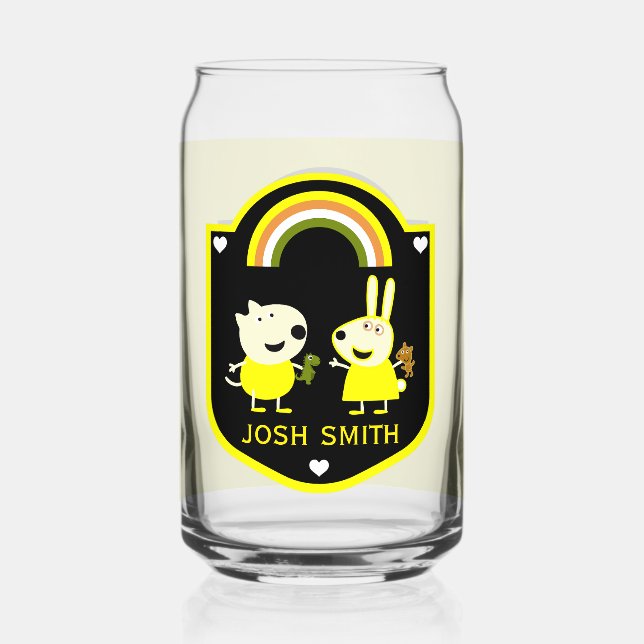 Vaso Con Forma De Lata Madres De Gemelos Fraternales (Anverso)