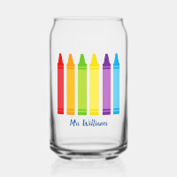 Maestra Cute Crayon Elemental Personalizada