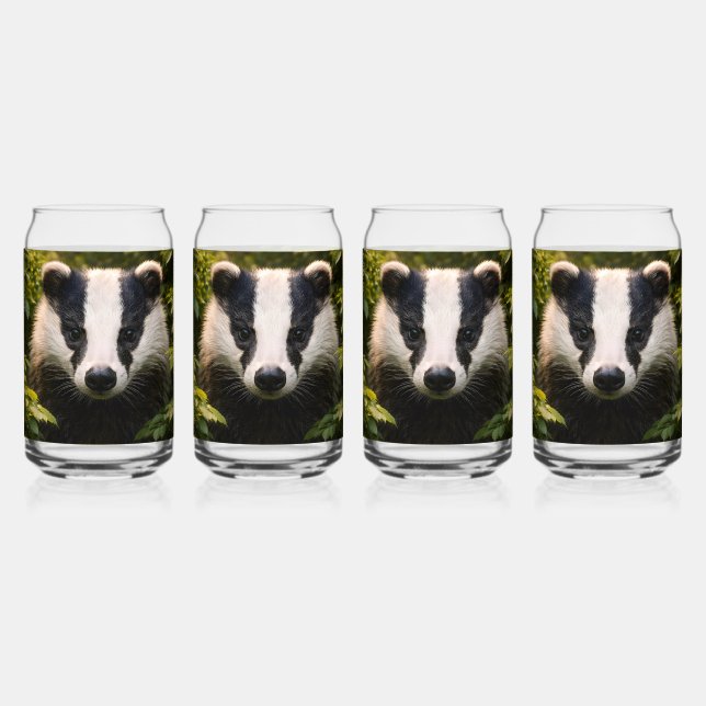 Vaso Con Forma De Lata Majestuoso highball de tejón británico (Reverso)