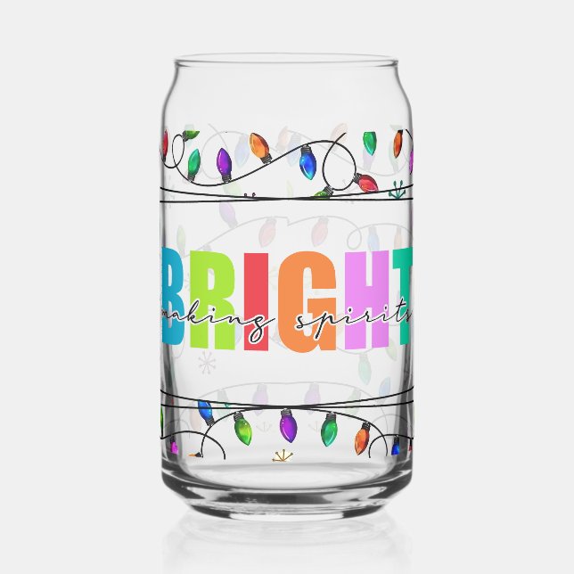 Vaso Con Forma De Lata Making spirits bright (Izquierda)