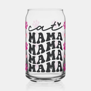 Vaso Con Forma De Lata Mama De Gato