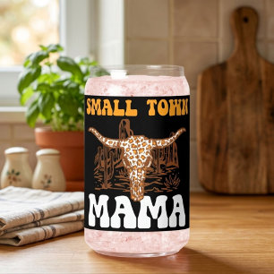Vaso Con Forma De Lata Mamá de Pueblo Pequeño Día de la Madre Western Ú