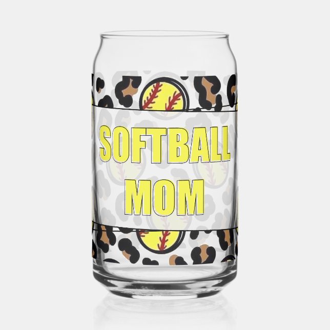 Vaso Con Forma De Lata Mamá de sóftbol (Izquierda)