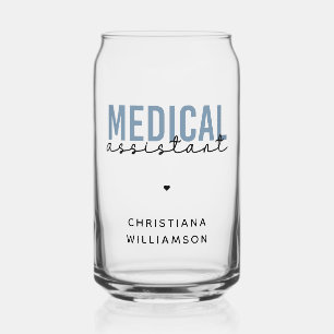 Vaso Con Forma De Lata MAMÁES de Auxiliar Médico personalizado   Auxiliar