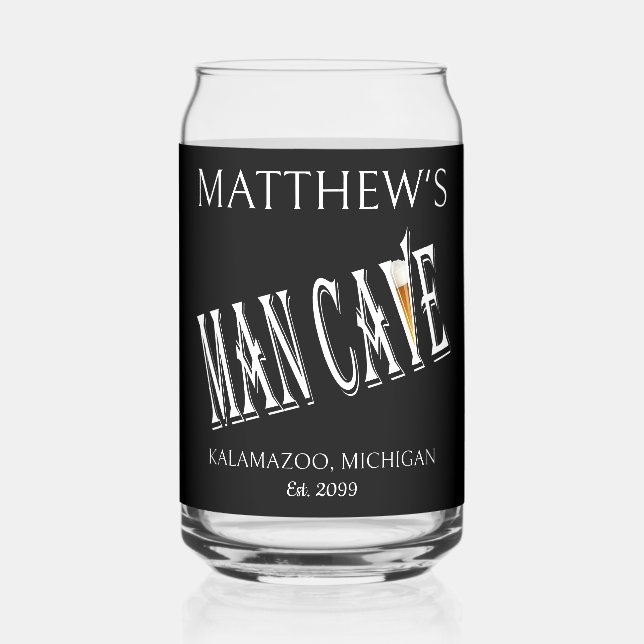 Vaso Con Forma De Lata Man Cave Pub Beer Can Glass Drinkware (Anverso)