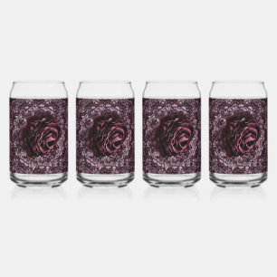 Vaso Con Forma De Lata Mandala de rosa