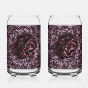 Vaso Con Forma De Lata Mandala de rosa