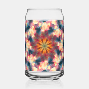 Vaso Con Forma De Lata Mandala psicodélica de Kaleidoscópico de Prisma