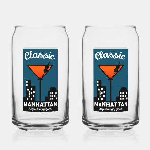 Vaso Con Forma De Lata Manhattan Cocktail Wall Art