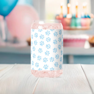 Vaso Con Forma De Lata Manos de perro, garras de perro, garras azules de 