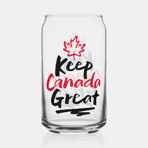 Vaso Con Forma De Lata ¡Mantenga CANADÁ Grande!  Hoja de Arce Canadiense 