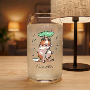 Vaso Con Forma De Lata Mantenga Sonriendo Conejillo de Indias Feliz Disfr