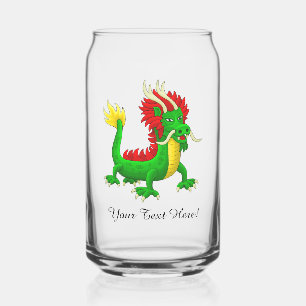 Vaso Con Forma De Lata Maravilloso dragón chino