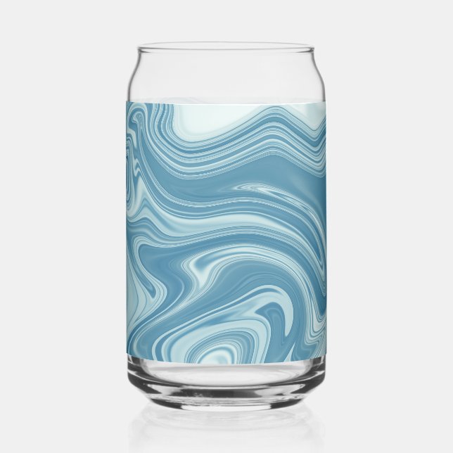 Vaso Con Forma De Lata Marble azul (Anverso)