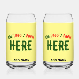 VASO CON FORMA DE LATA MARCA VERIFICADA AMARILLA PASTEL PERSONALIZADO MOD