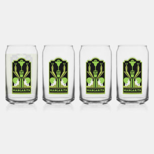 Vaso Con Forma De Lata Margarita Art Deco Cocktail