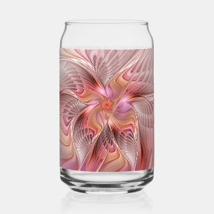 Vaso Con Forma De Lata Mariposa abstracta colorida arte fantástico fracta