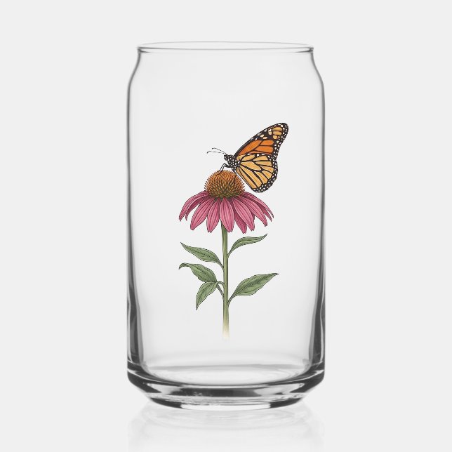 Vaso Con Forma De Lata Mariposa monarca (Anverso)