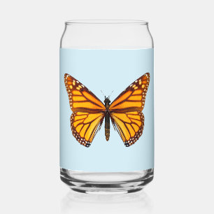 Vaso Con Forma De Lata Mariposa Monarca