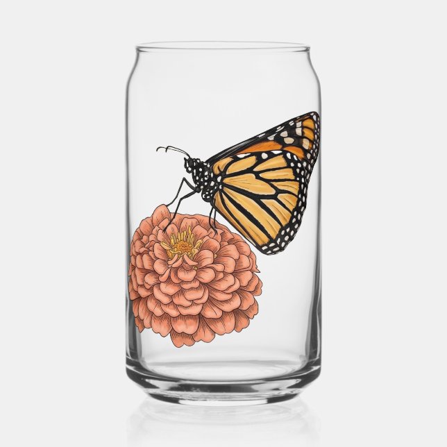 Vaso Con Forma De Lata Mariposa monarca (Anverso)