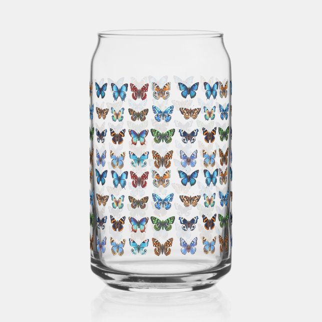 Vaso Con Forma De Lata Mariposas (Anverso)