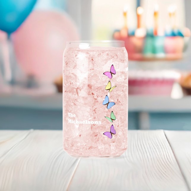 Vaso Con Forma De Lata Mariposas (Insitu (Baby Shower))