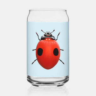 Vaso Con Forma De Lata Mariquita Afortunada