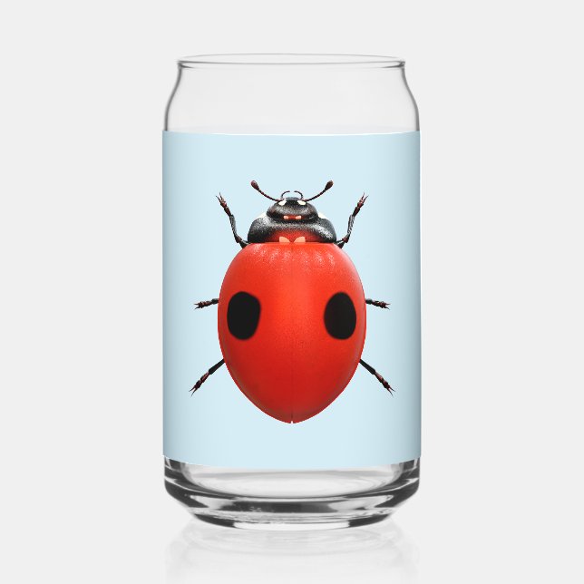 Vaso Con Forma De Lata Mariquita Afortunada (Anverso)